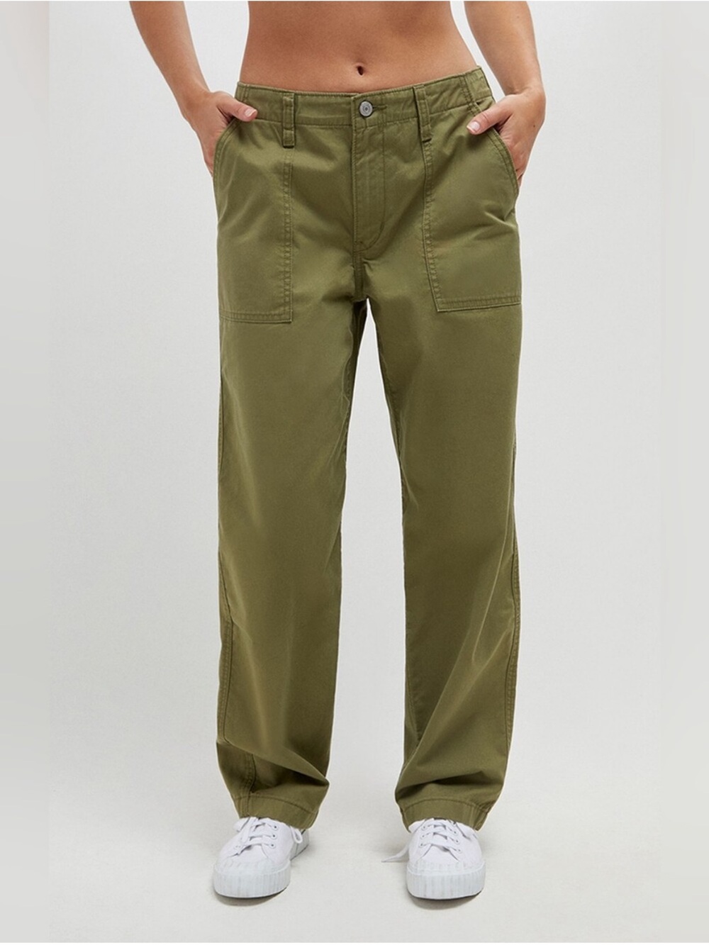 Women’s Levi’s Olive Green Baggy Utility Pants